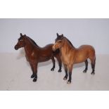 2 Beswick horses, War Lord & Dart Moor