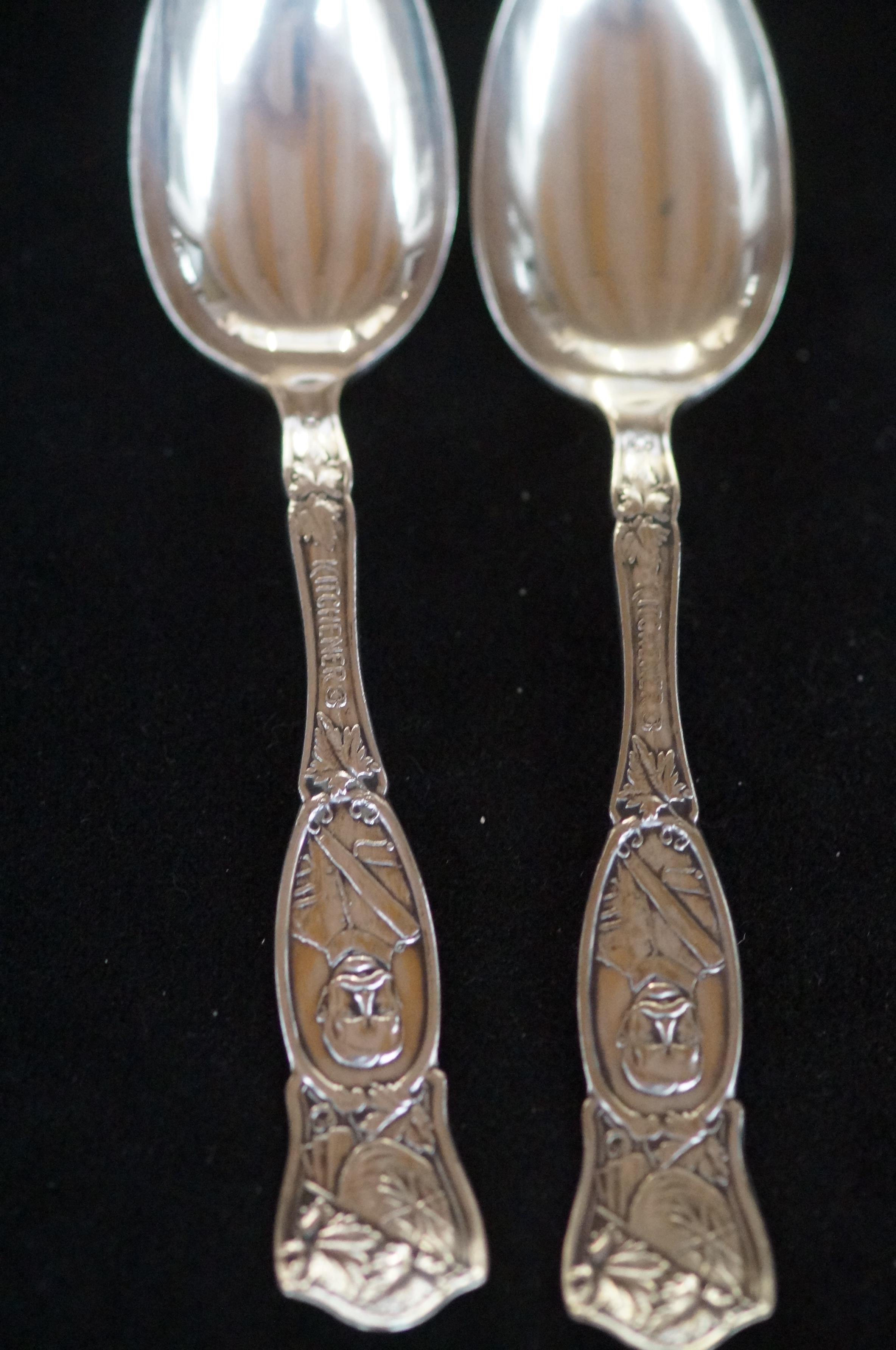 2 Lord Kitchener teaspoons