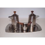 Old hall stainless steel hot chocolate set