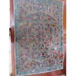 Victorian leaded glass window with many panels A/F