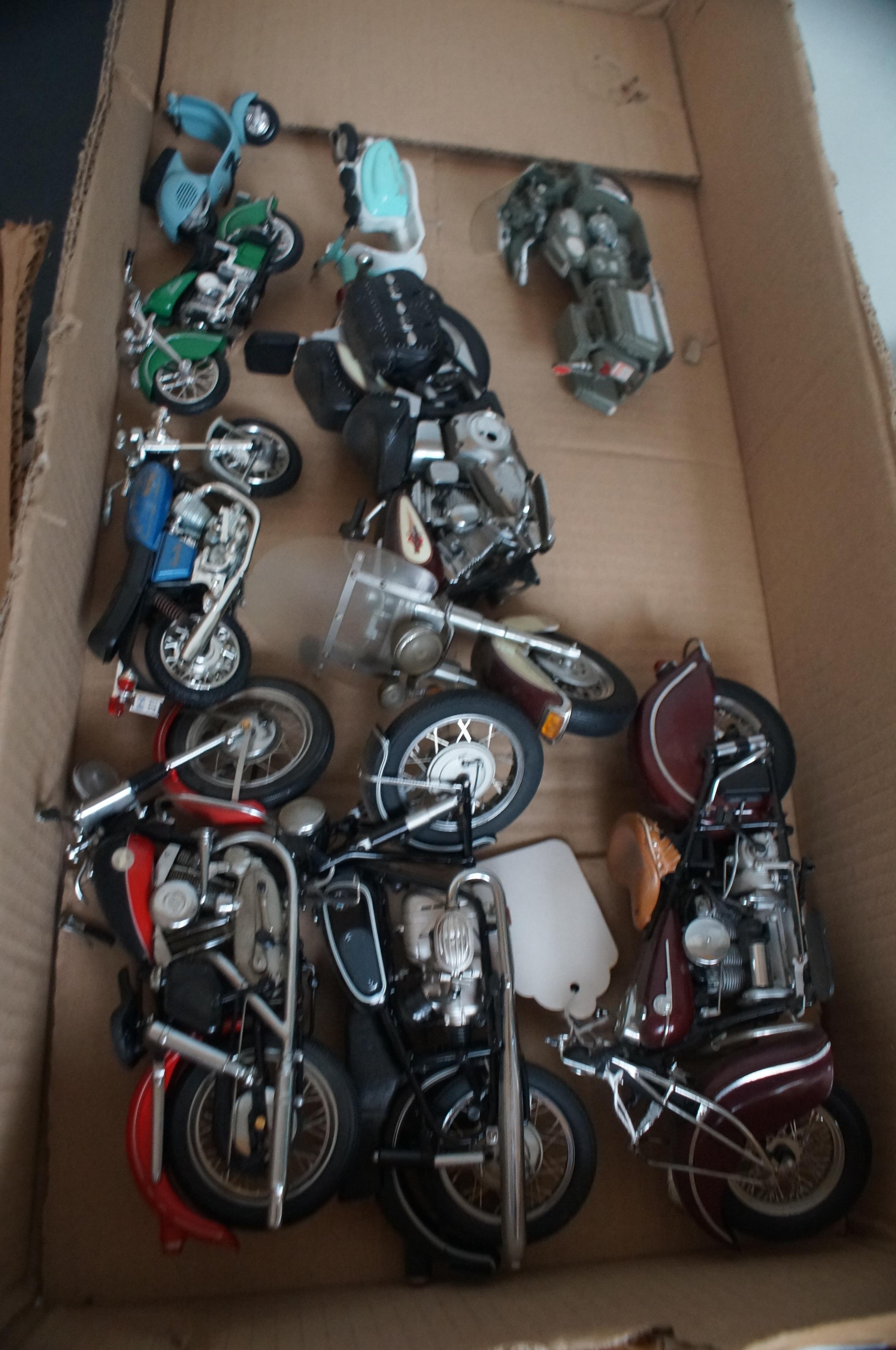 Collection of model motor cycles