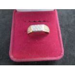 9ct Gold gents ring Size S