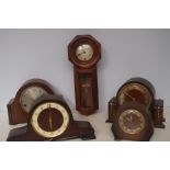 Collection of 4 1930's mantle clocks to include 31