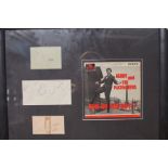 Jerry & The Pacemakers autographed montache framed