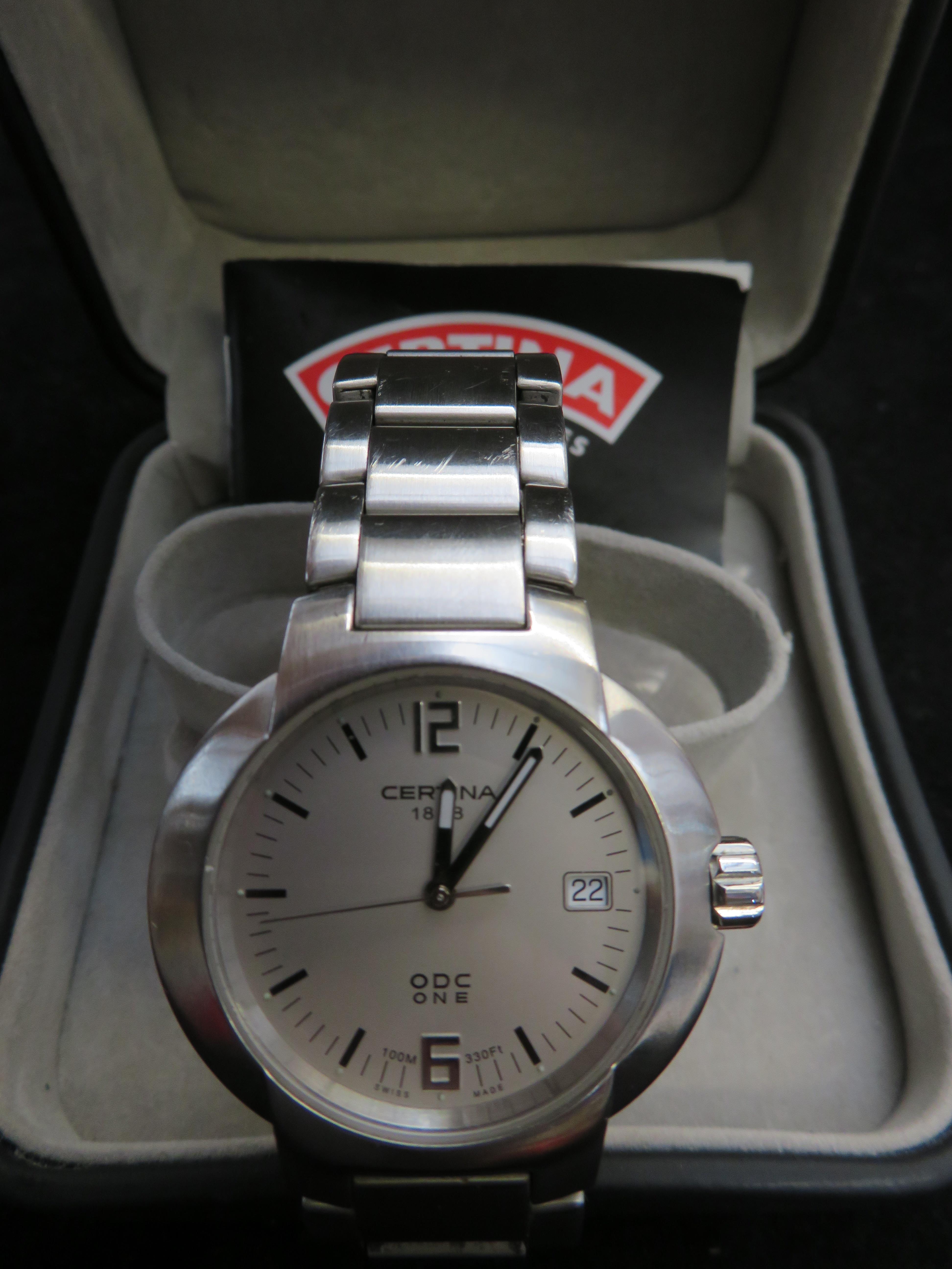 Gents Certina O.D.C/100 wristwatch boxed