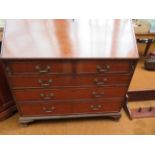 Georgian writing bureau with 2 over 3 drawers 110