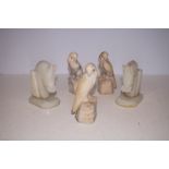 5 Alabaster figures