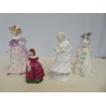 Coalport Mrs Fitherbert, Emma Hamilton & 2 other f