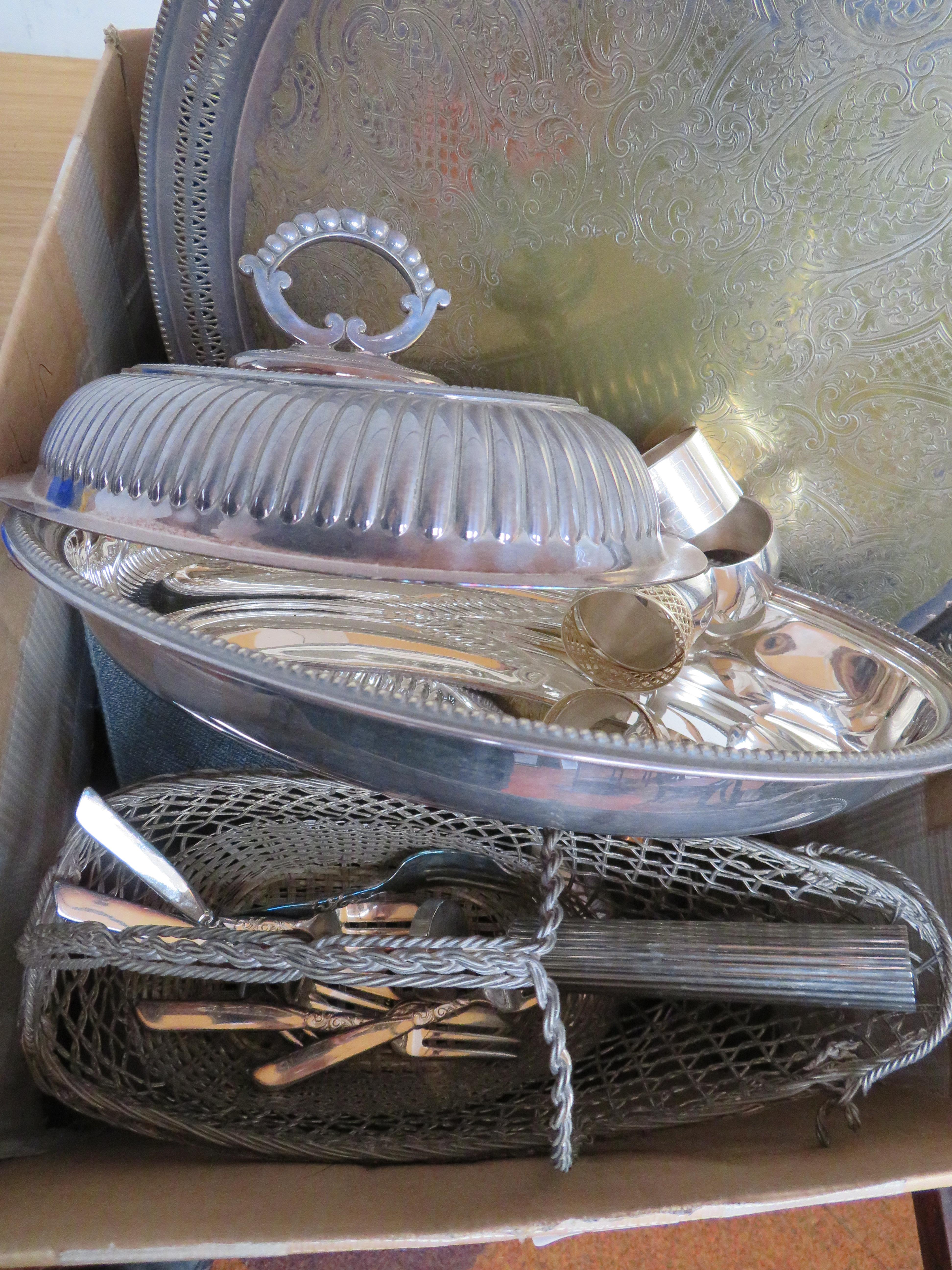 Good collection of plated ware