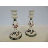 Pair of Old Foley, James Kent candle sticks Height
