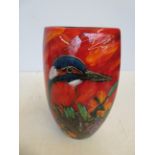 Anita Harris kingfisher vase Height 19 cm
