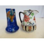 Losol ware jug together with a art deco vase