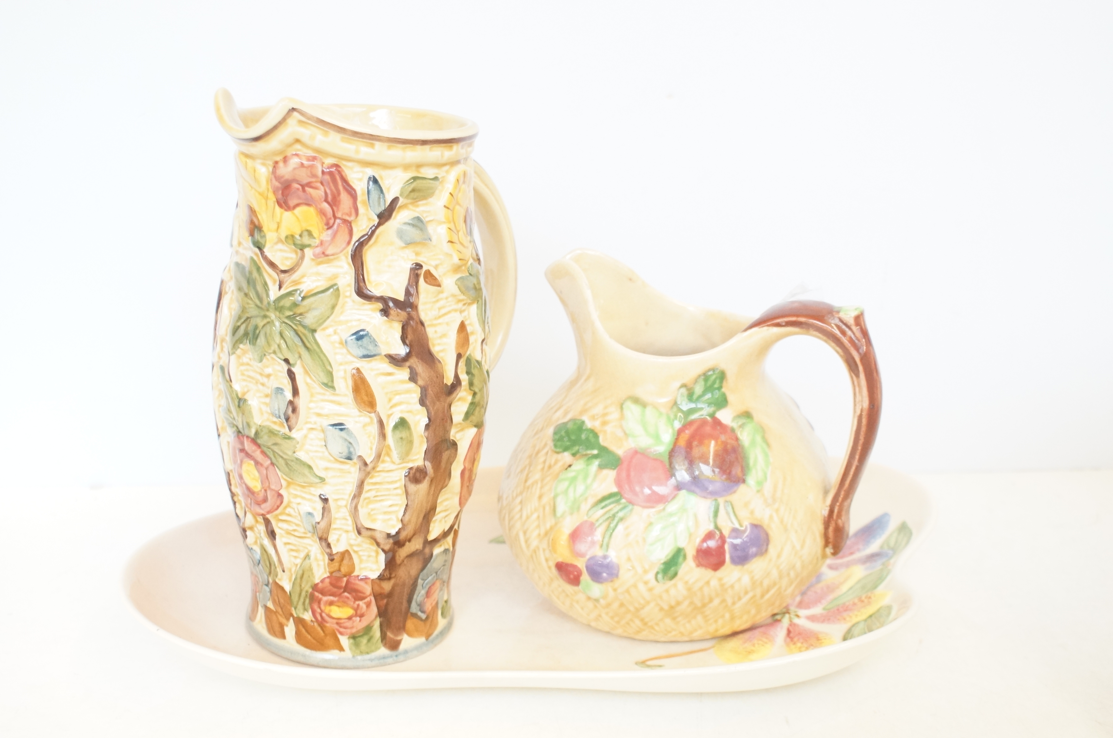 Indian tree jug, Shorter & Sons jug together with