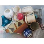 Box of glass, ceramics & others