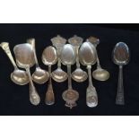 Collection of 10 commemorative spoons