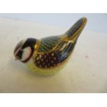 Royal crown derby bird with gold stopper