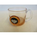 Wedgwood glass mug (Black & white jasper)