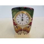 Moorcroft Anna lilly clock