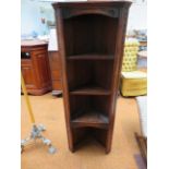 Oak free standing corner cupboard