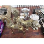 Collection of brass ware & others