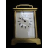 French brass carriage clock, currently ticking