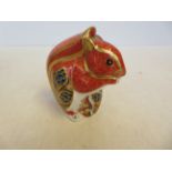 Royal crown derby squirrel with gold stopper