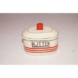 Minton butter dish