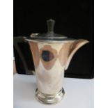 Silver Coffee/Hot water jug Maker Edwin Viner Shef