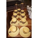 Mid century poole pottery tea/coffee set