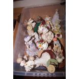 Box of resin & ceramic figures