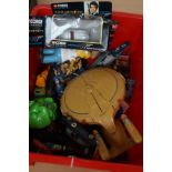 Box of vintage collectable toys to include Corgi