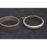2x Silver bangles Total weight 54.7 g