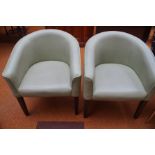 Pair of modern tub chairs