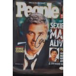 George Clooney autograph coa from vsautographs.com
