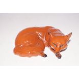 Beswick curled up fox