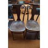Pair of bentwood chairs by Fischel