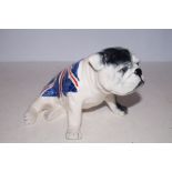 Carlton ware British bulldog with union jack Lengt