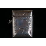 Sterling silver vesta case 1914