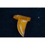 Amber brooch (Sail boat)