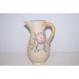 Clarice cliff handled jug Height 20 cm