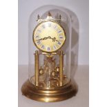 Anniversary clock with glass dome Height 30 cm