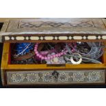 Box of costume jewellery