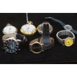Collection of wristwatches & pocket watches