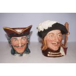 Royal Doulton D6441 Aramis & 1 other character jug