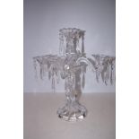 5 Branch crystal candelabra