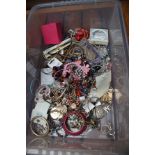 Box of costume jewellery