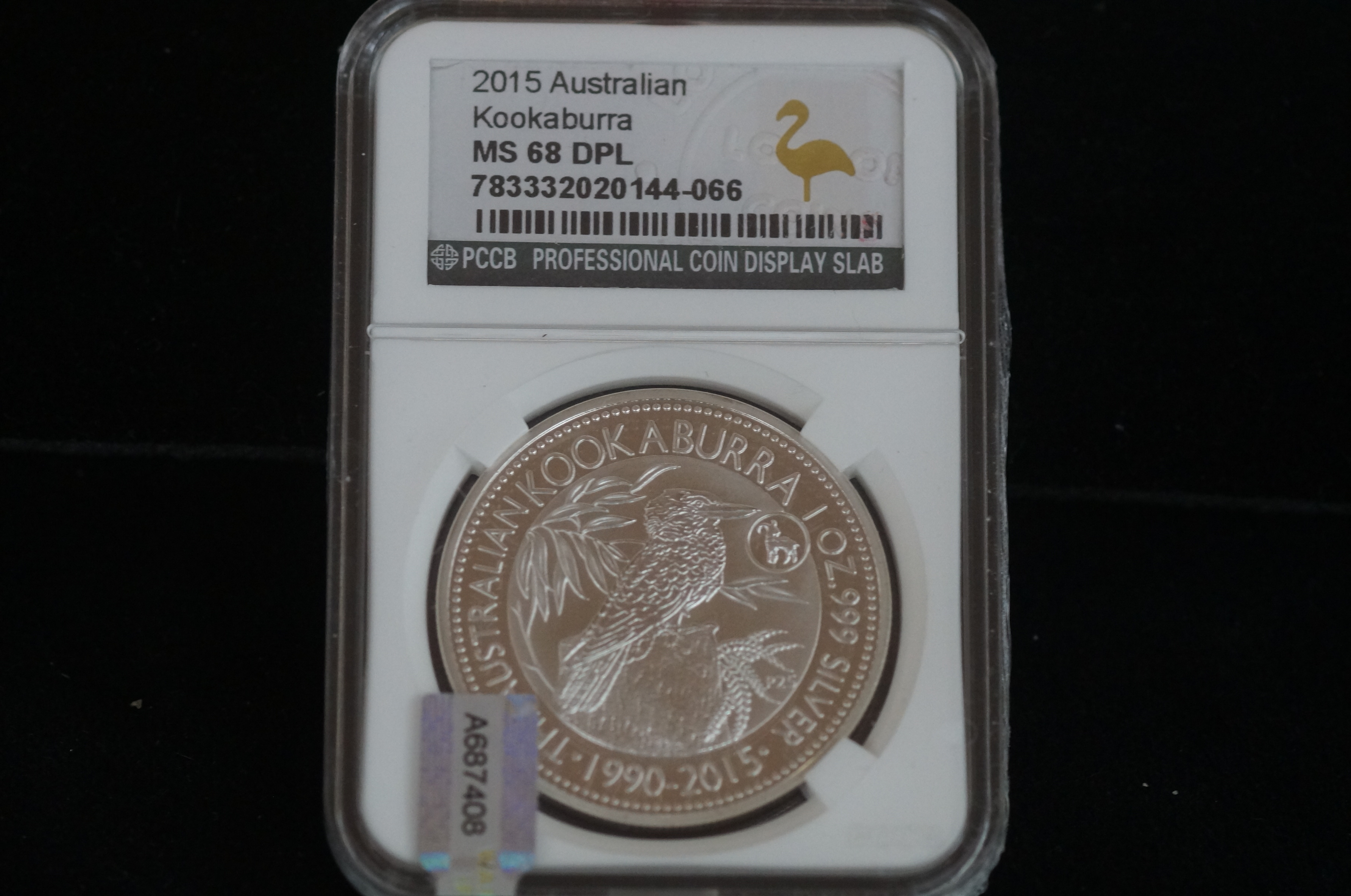 PCCB certified 2015 Australian Kookaburra silver c