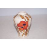 Moorcroft Harvest poppy vase Height 12 cm