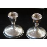 Pair of silver candlesticks