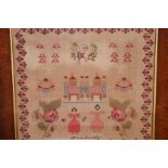 Victorian Sampler by Maria Sutcliffe 54cm x 57cm i